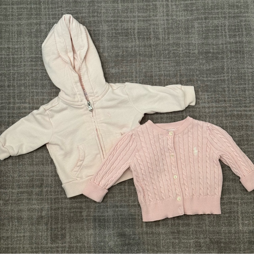 Ralph Lauren Baby Cardigan and Hooded Sweatshirt